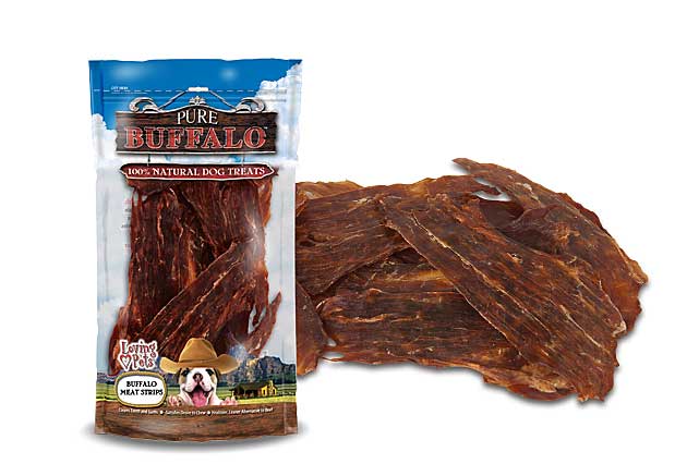 Loving Pets Pure Buffalo Meat Strips Dog Treats, 3-5-oz
