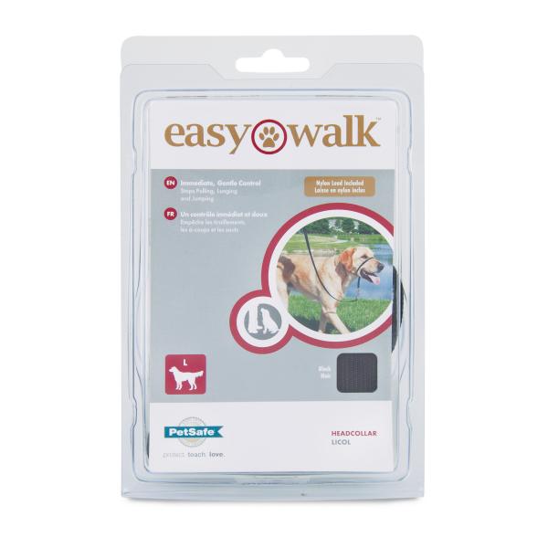 PetSafe Easy Walk Dog Headcollar, Black, Large