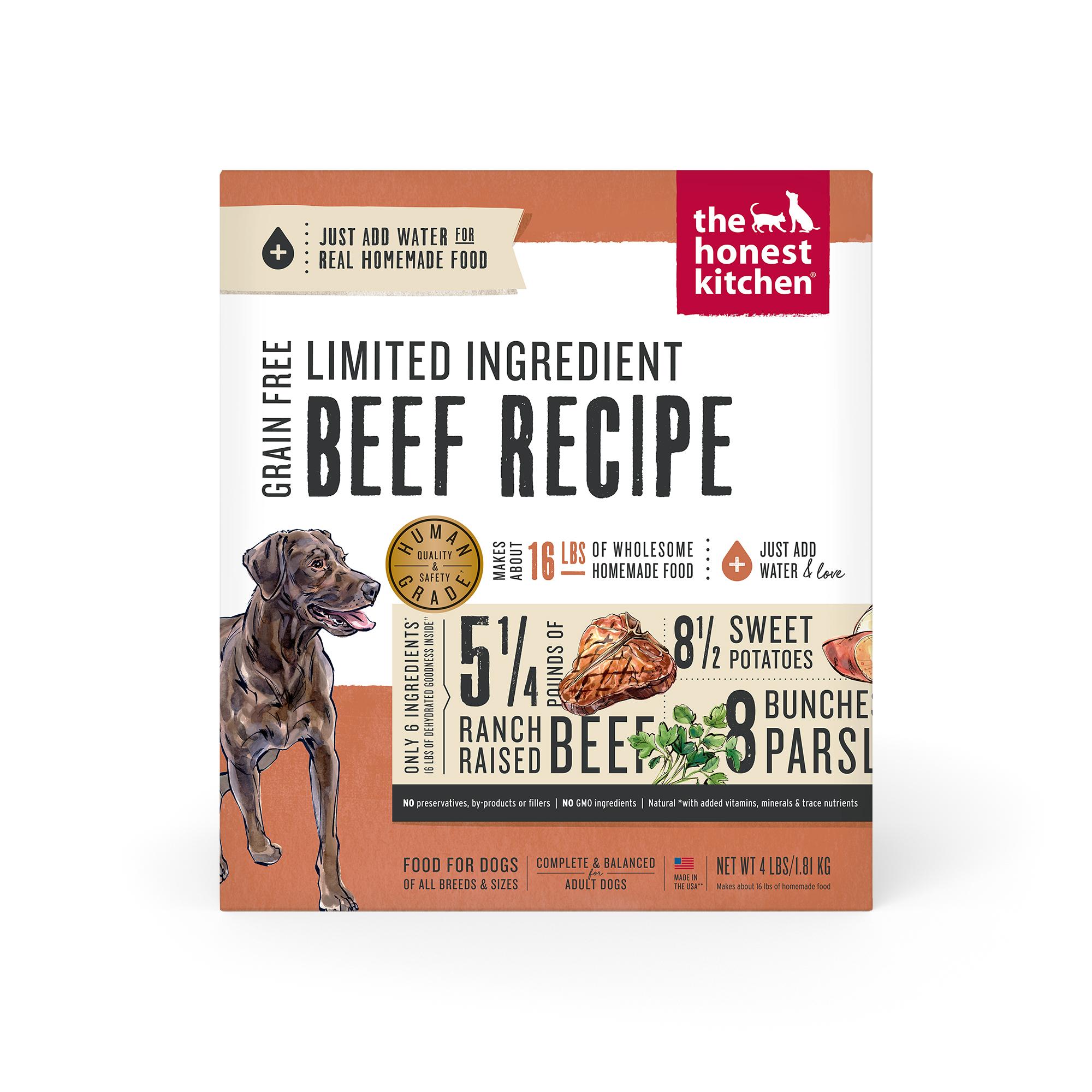 The Honest Kitchen Limited Ingredient Beef Grain-Free Dehydrated Dog Food