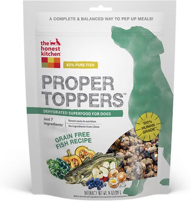 The Honest Kitchen Proper Toppers Grain-Free Fish Recipe Dog Food Topper, 14-oz