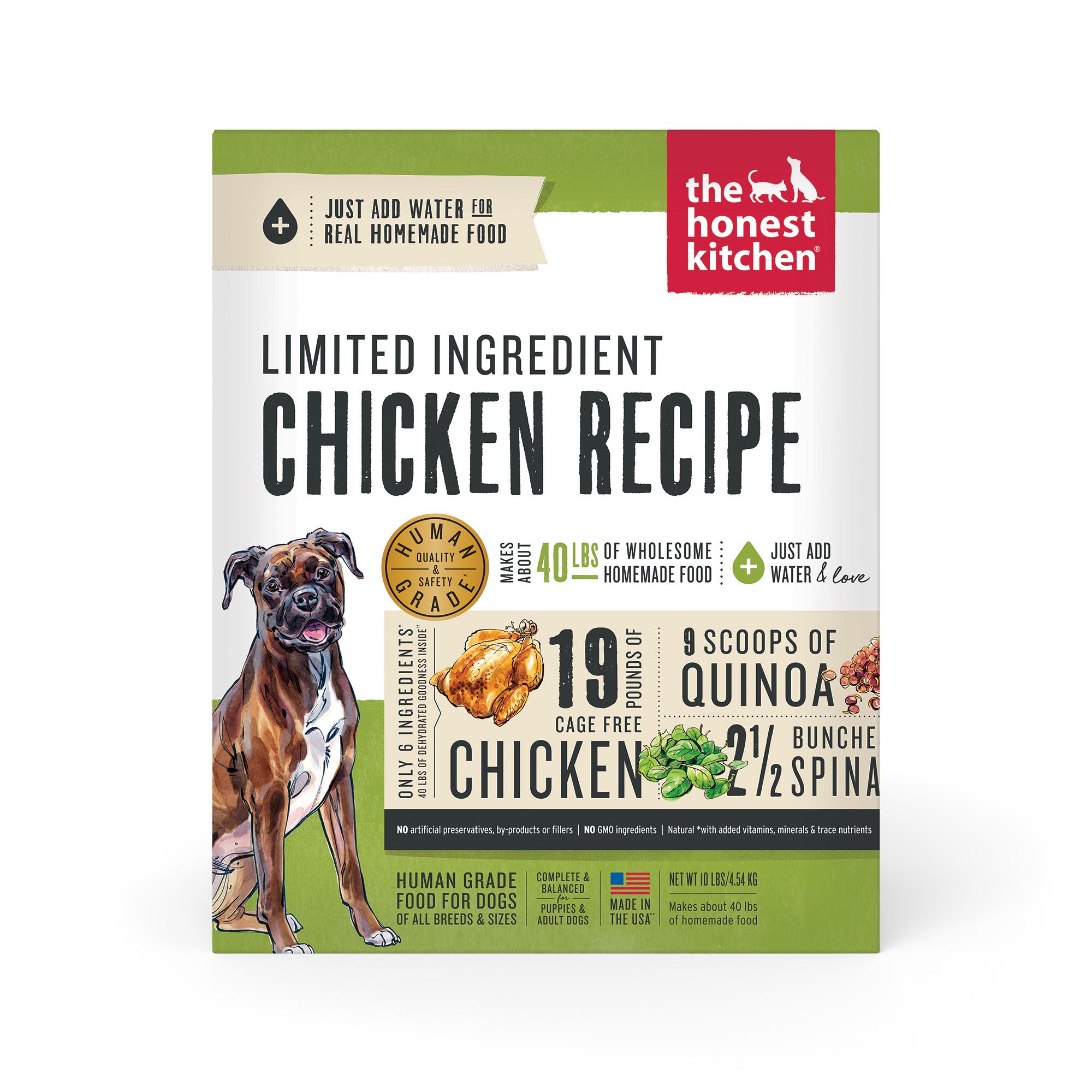 The Honest Kitchen Limited Ingredient Chicken Dehydrated Dog Food, 10-lb