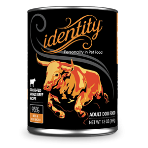 Identity Dog 95% Grass-Fed Angus Beef Recipe Wet Dog Food
