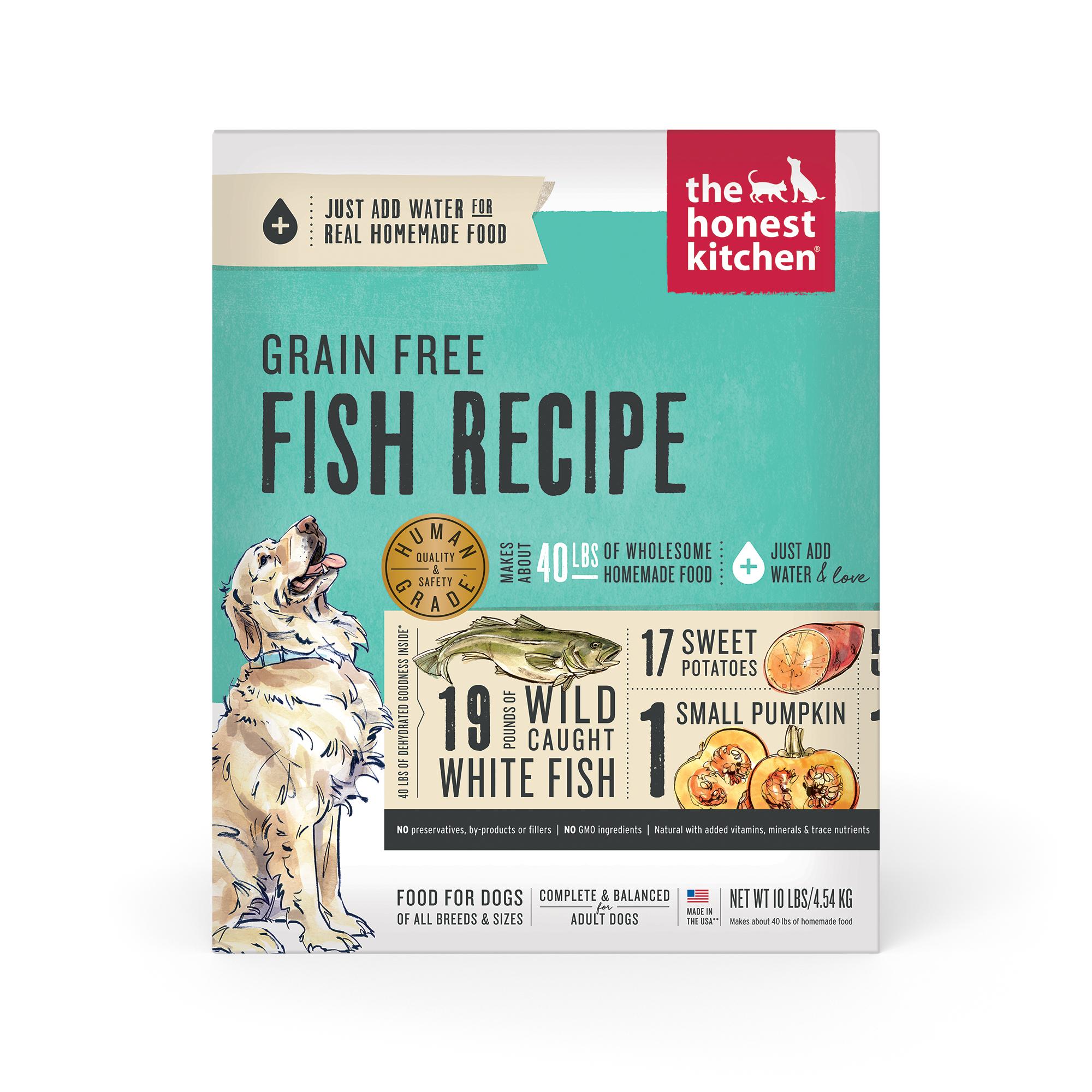 The Honest Kitchen Fish Grain-Free Dehydrated Dog Food, 10-lb