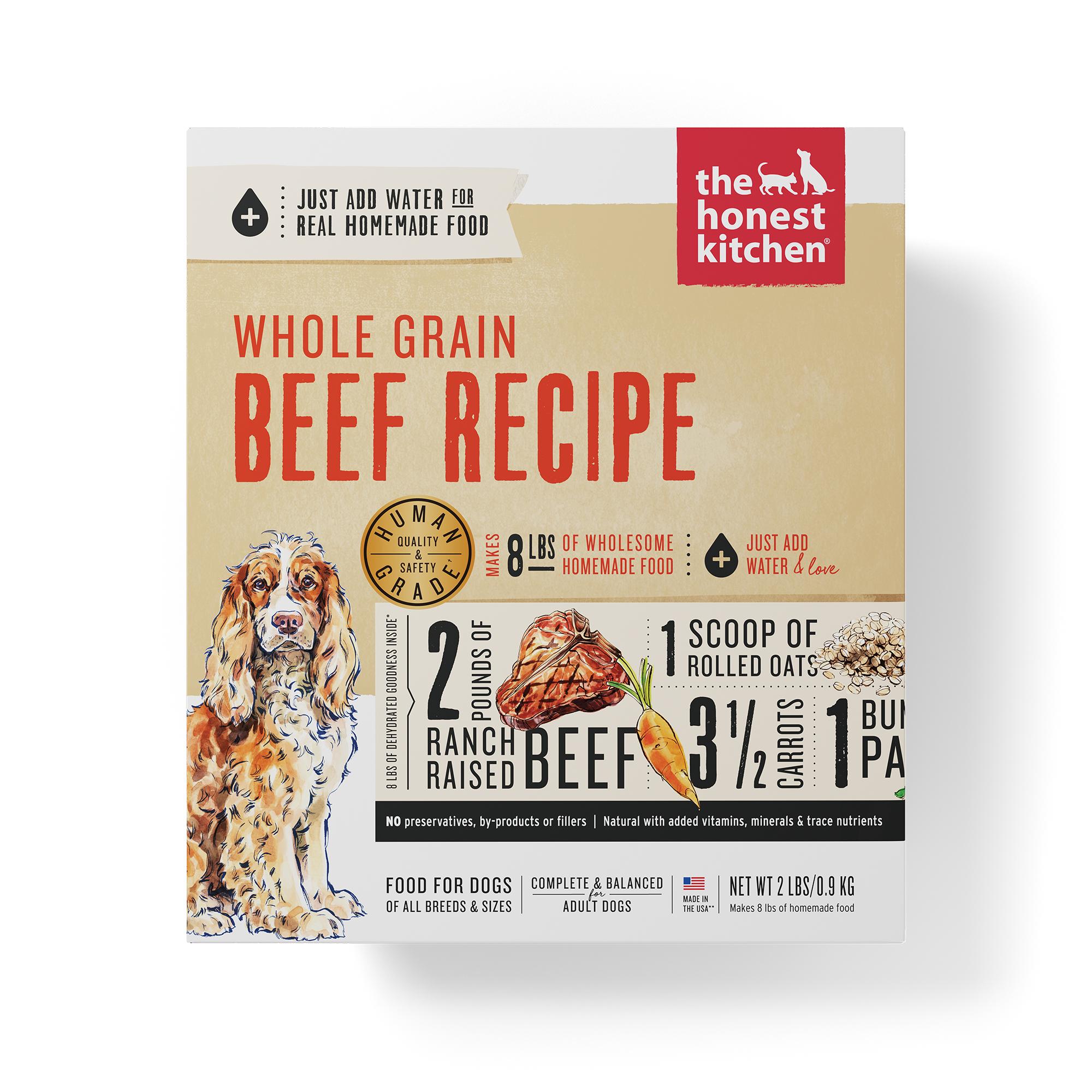 The Honest Kitchen Whole Grain Beef Recipe Dehydrated Dog Food