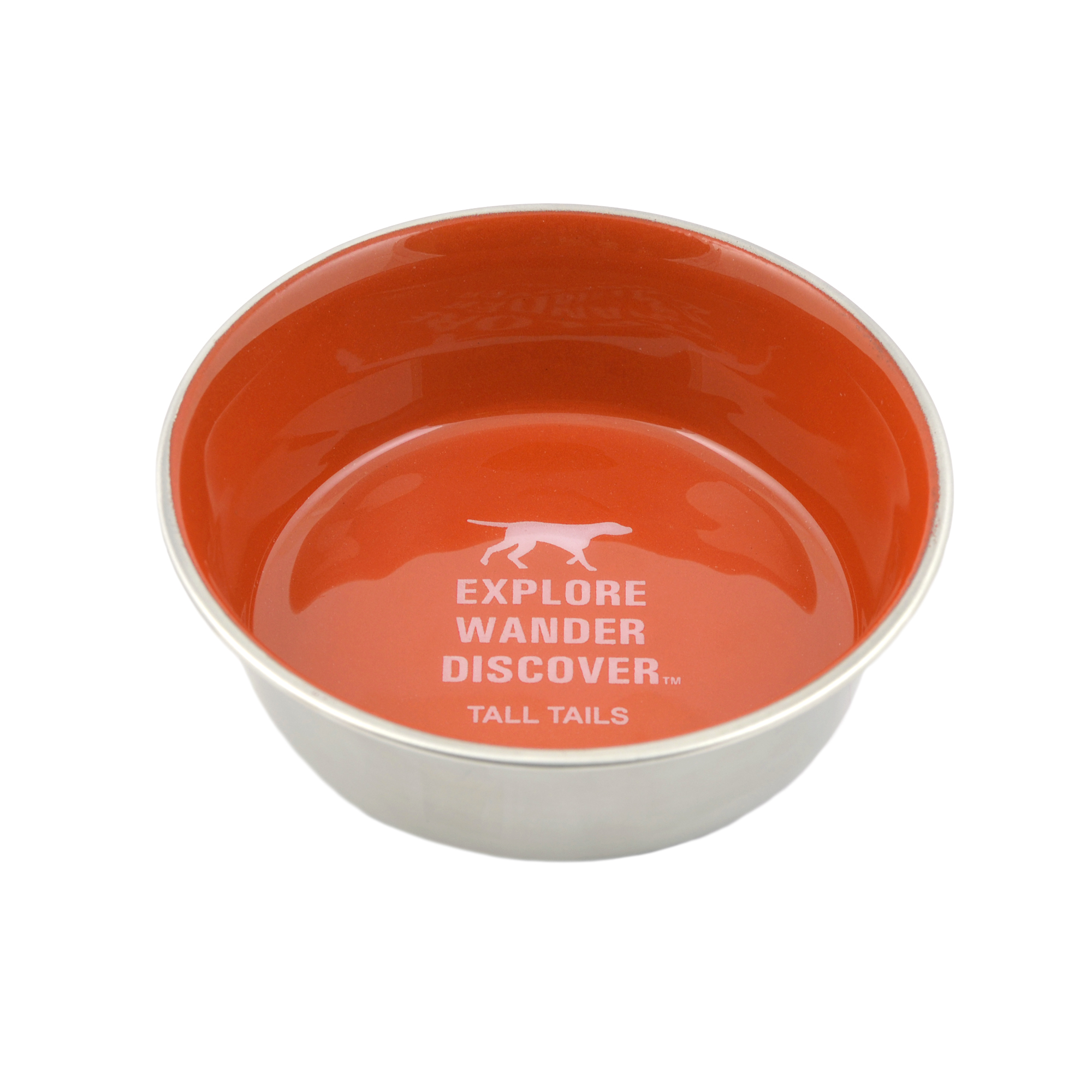Tall Tails Stainless Steel Dog Bowl, Orange, 1.5-cup (**)
