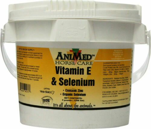 AniMed Horse Care Vitamin E & Selenium Horse Supplement, 5-lb (Size: 5-lb)
