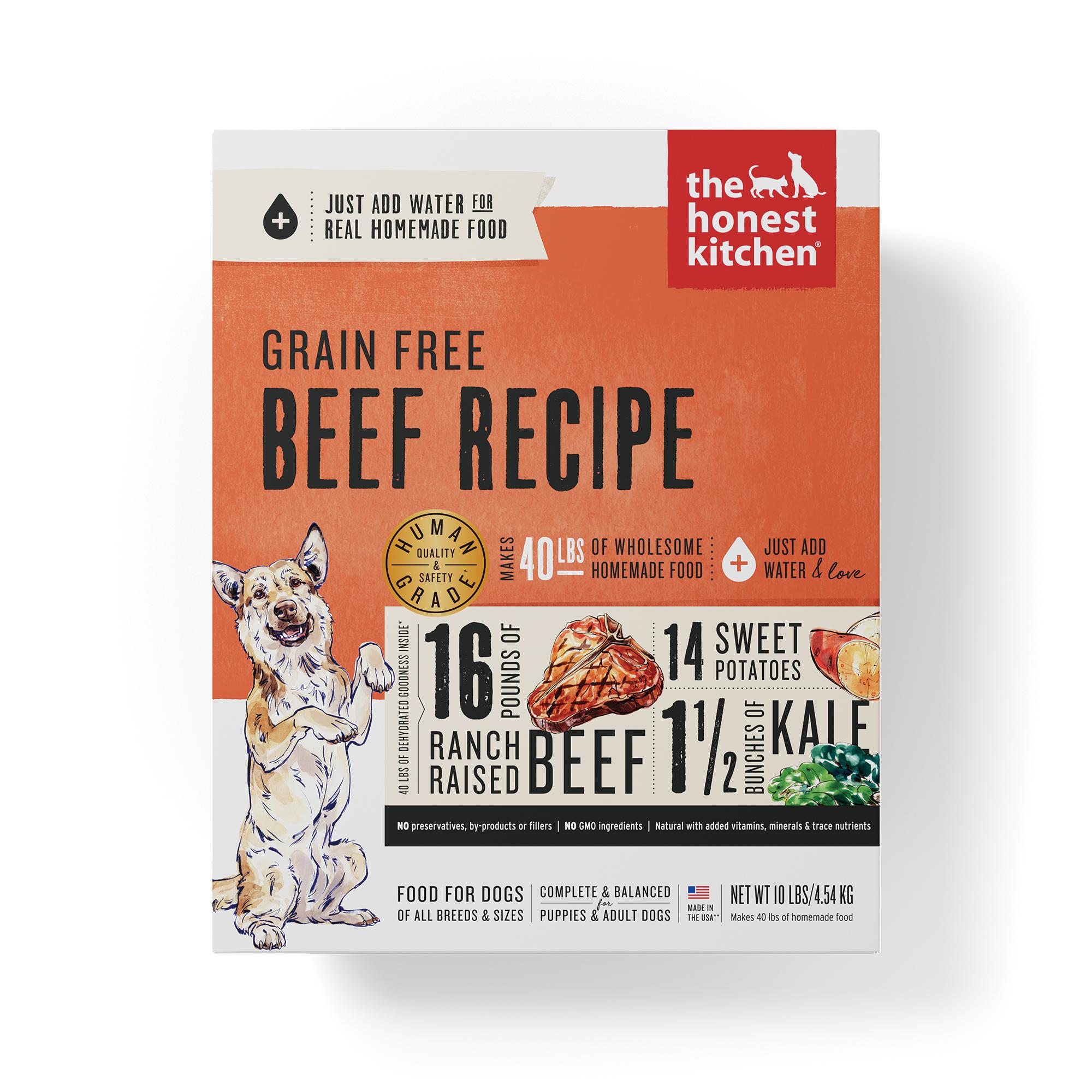 The Honest Kitchen Whole Grain Beef Recipe Dehydrated Dog Food