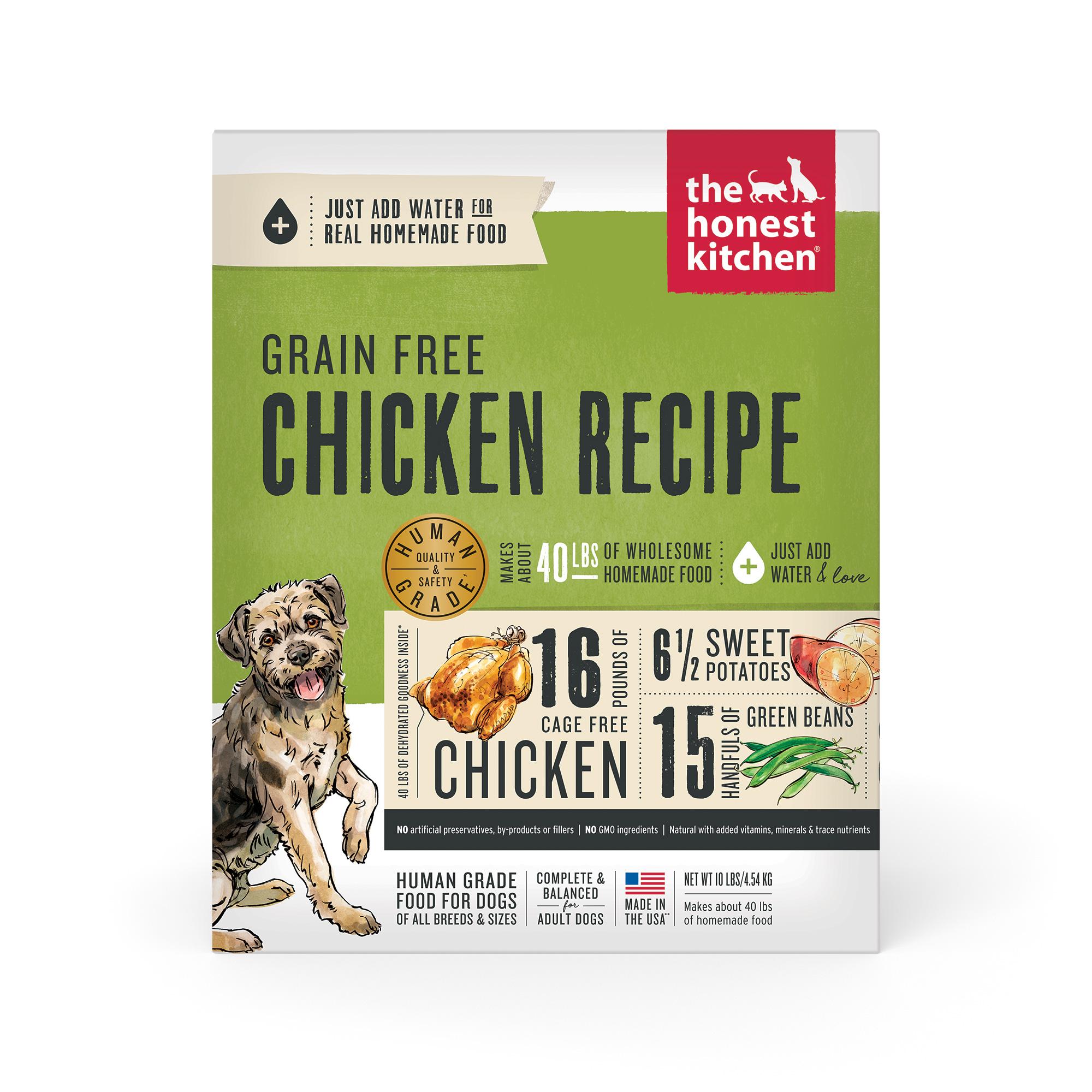 The Honest Kitchen Chicken Grain-Free Dehydrated Dog Food, 10-lb