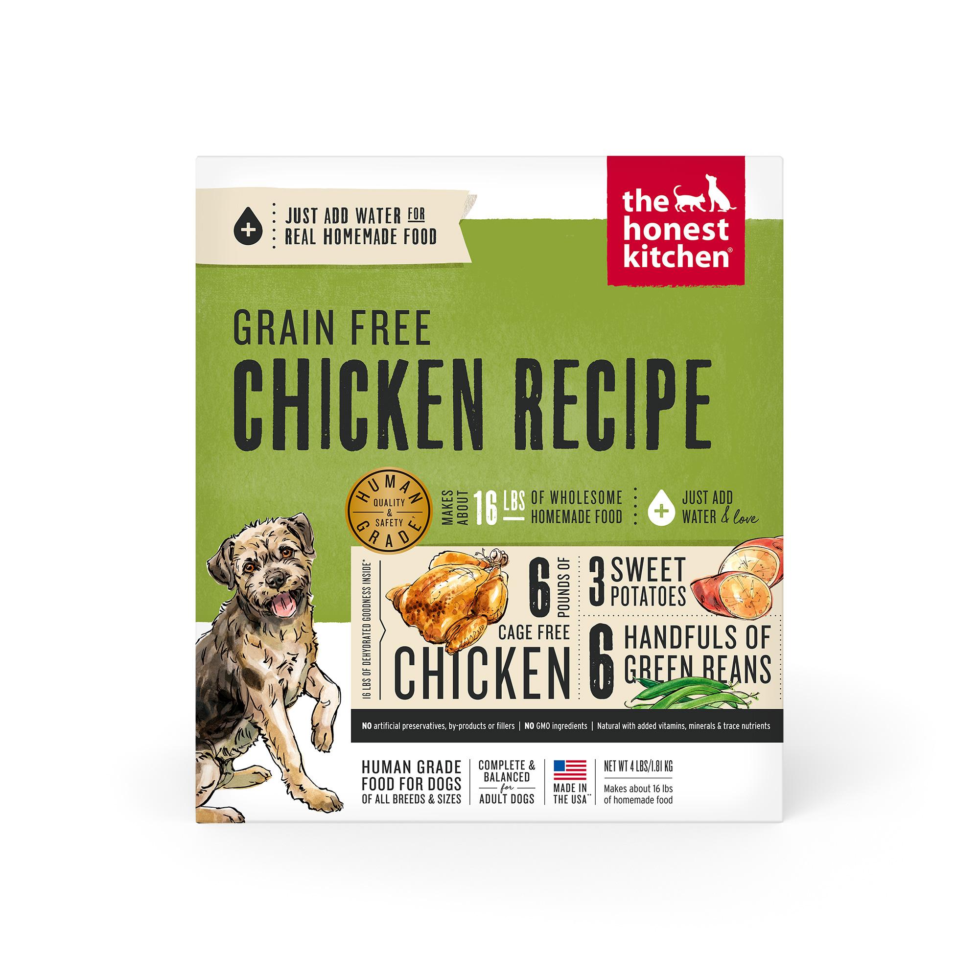 The Honest Kitchen Chicken Grain-Free Dehydrated Dog Food, 4-lb