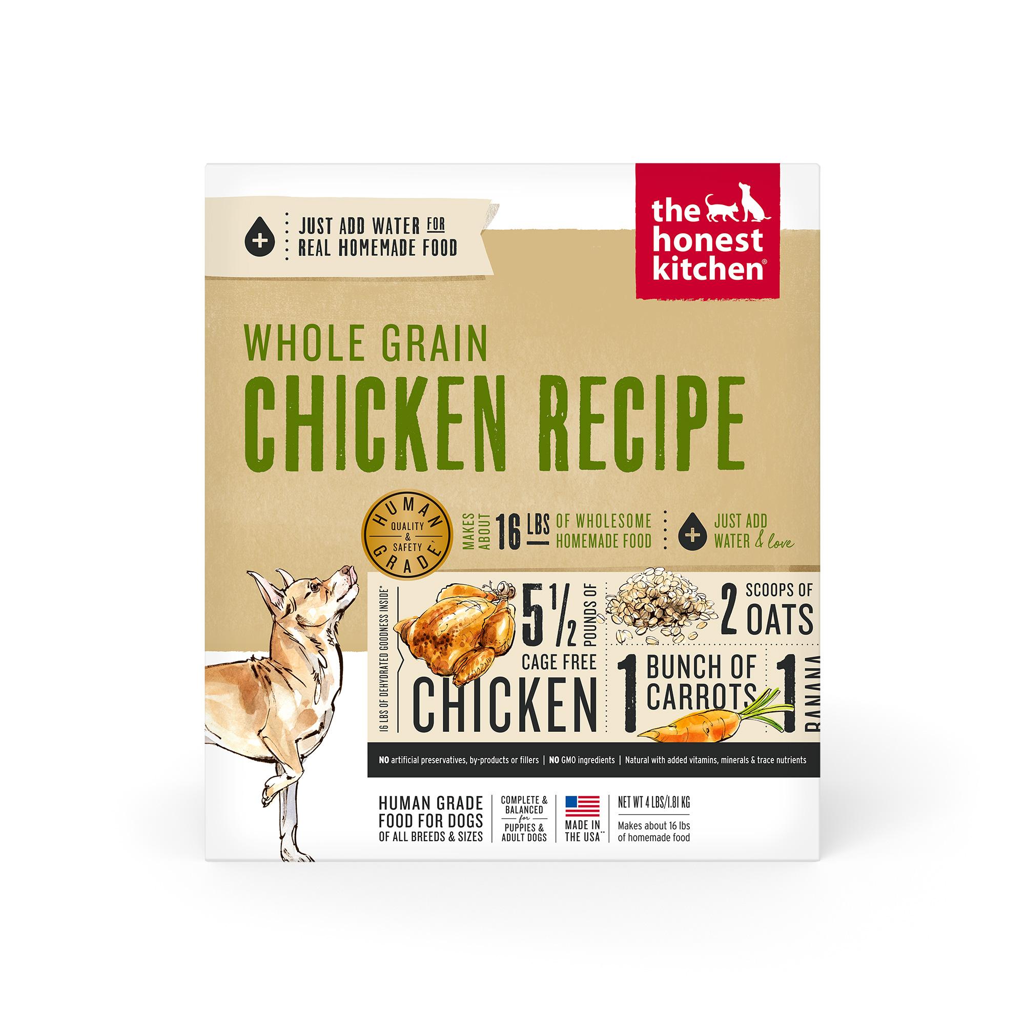 The Honest Kitchen Chicken Whole Grain Dehydrated Dog Food, 4-lb