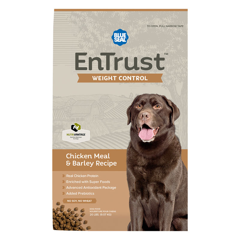 Blue Seal EnTrust Weight Control Chicken Meal & Barley Recipe Dry Dog Food