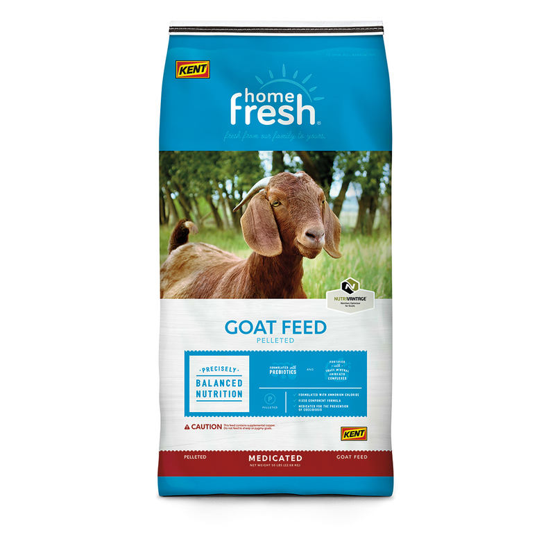 Kent Home Fresh 16 Goat Grow & Finish 20R Medicated Feed for Goats, 50-lb