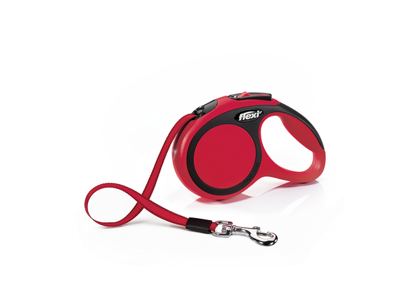 Flexi New Comfort Retractable Tape Dog Leash, Red, X-Small, 10-ft