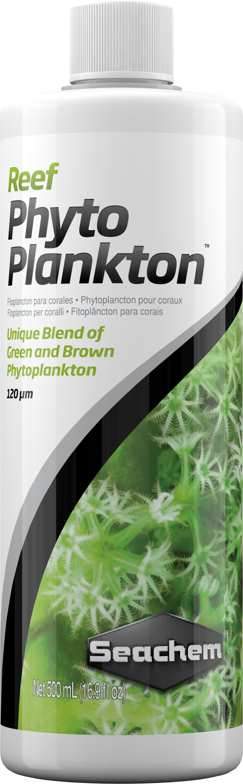 Seachem Reef Phytoplankton, Green and Brown Phytoplankton Blend, 16.9-oz Bottle