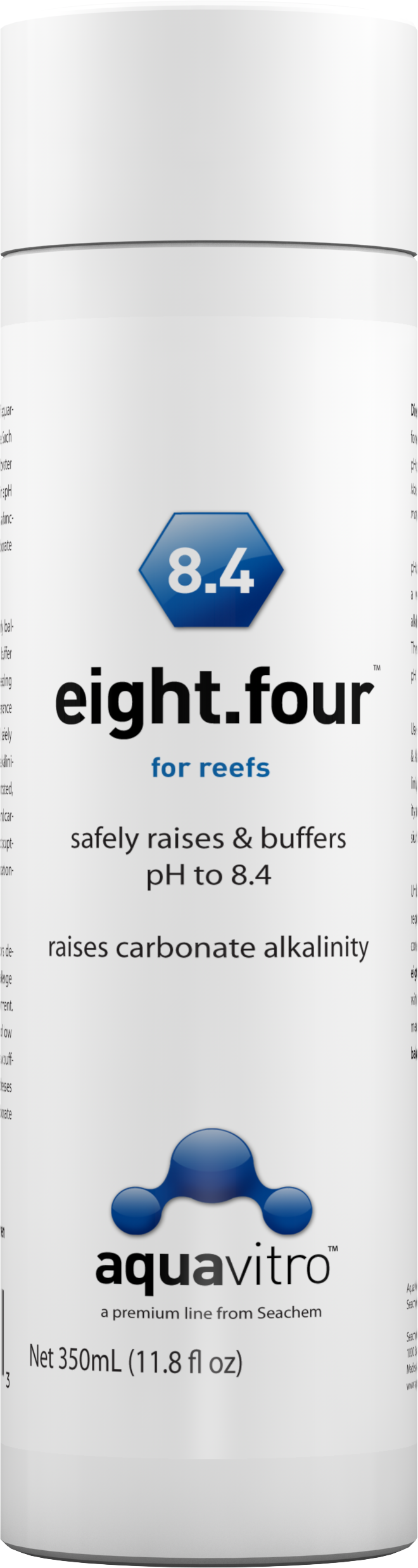 Aquavitro Eight.Four, pH and Carbonate Alkalinity Treatment for Reef Systems, 11.8-oz Bottle