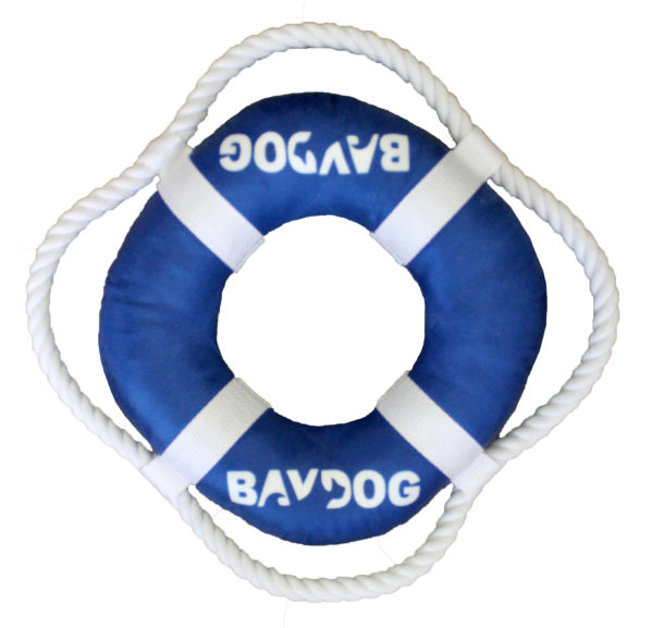 BayDog Fetch Ring Dog Toy, Blue