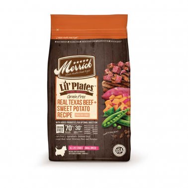 Merrick Lil' Plates Grain-Free Real Beef & Sweet Potato Dry Dog Food, 20-lb