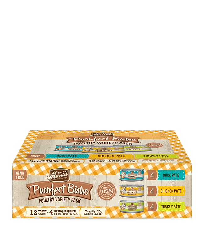 Merrick Purrfect Bistro Poultry Variety Pack Wet Cat Food