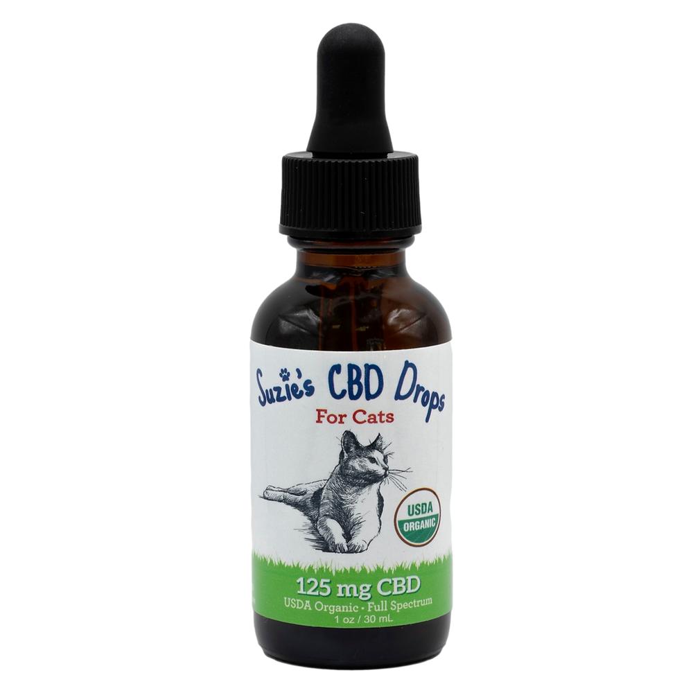 Suzie's Drops Tincture Alternative Supplement for Cats, 125mg
