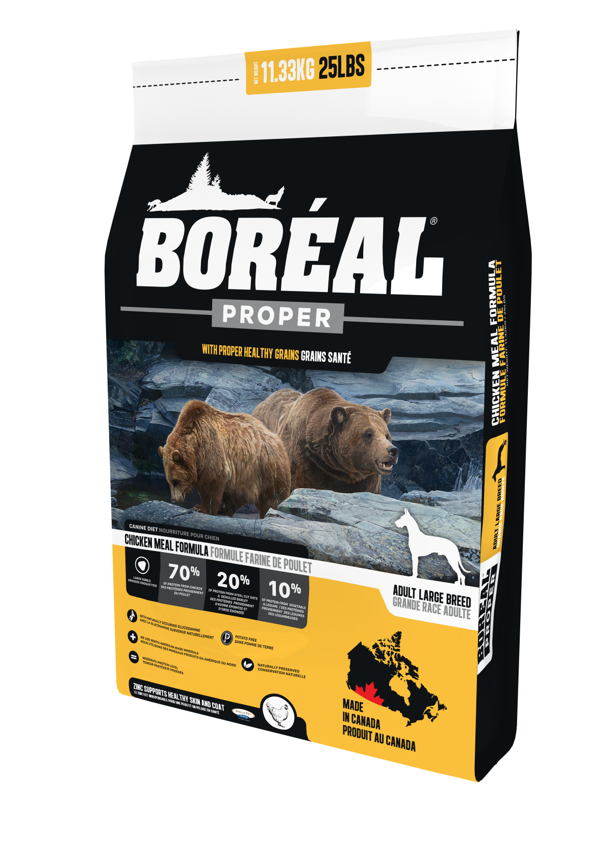 Boreal Proper Large Breed Chicken Meal Low Carb Grains Dry Dog