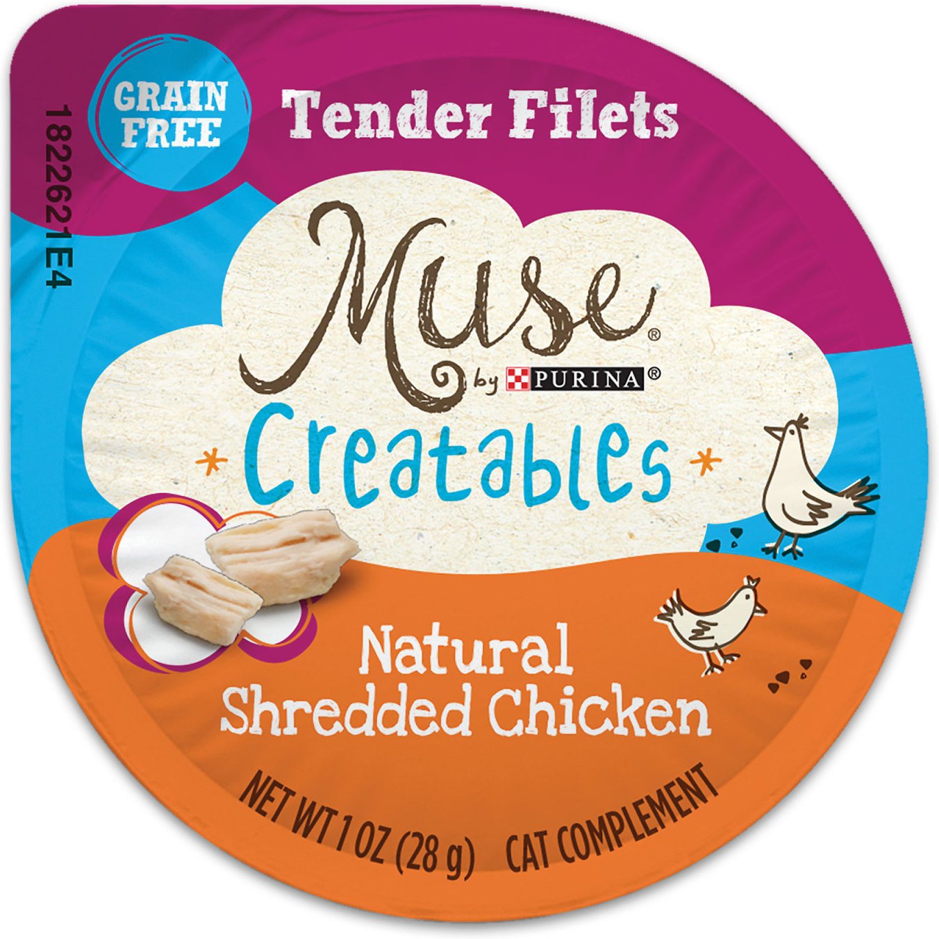 Purina Muse Creatables Tender Filets Natural Shredded Chicken Wet Cat Treats