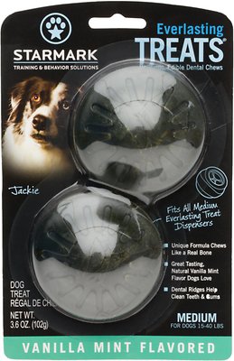 Starmark Everlasting Treats Vanilla Mint Flavor Dog Dental Chews, Medium