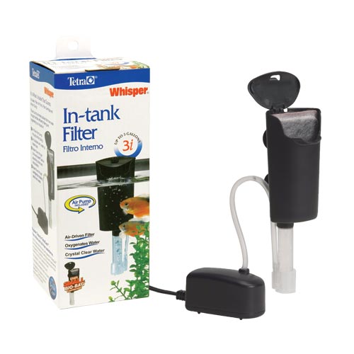 Tetra Whisper Internal Power Filter with BioScrubber for Aquariums, 3-gal