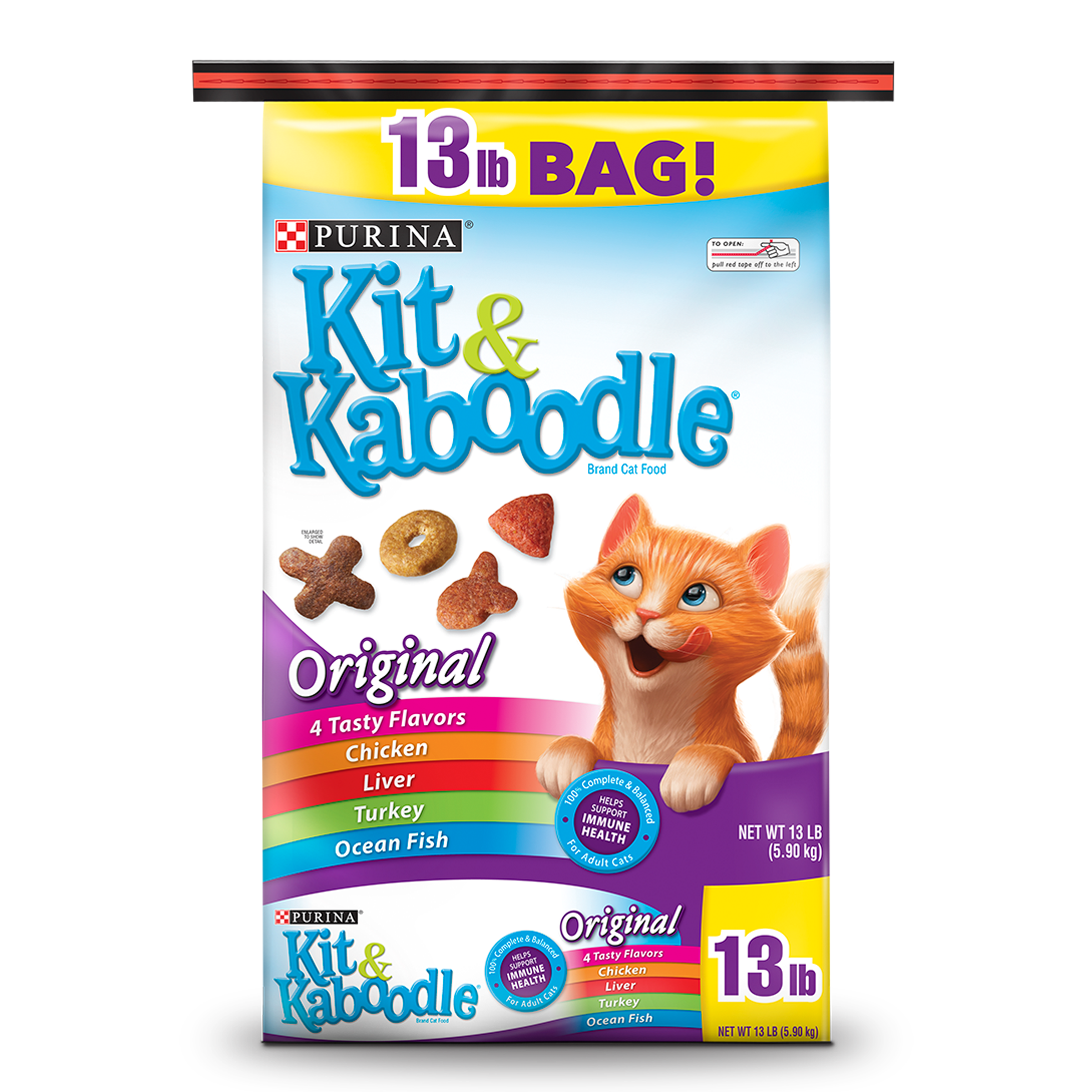 Kit & Kaboodle Original Dry Cat Food, 13-lb