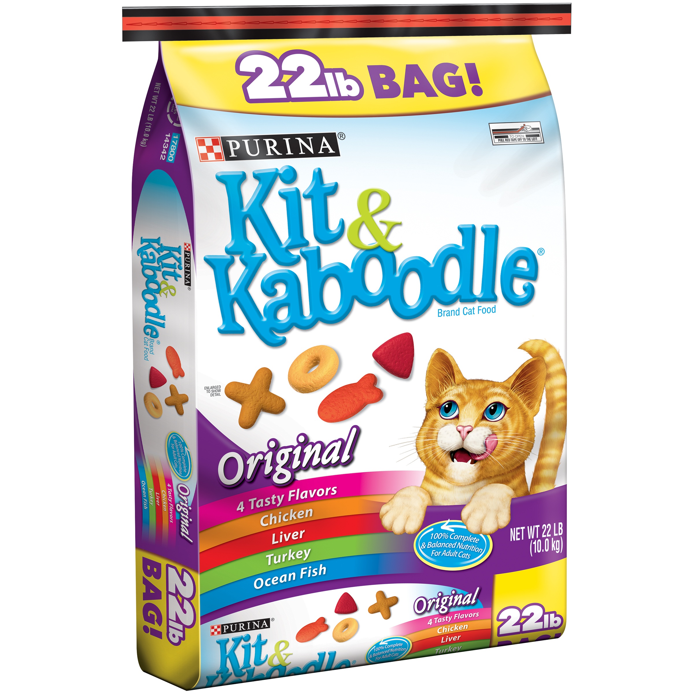 Kit & Kaboodle Original Dry Cat Food, 22-lb