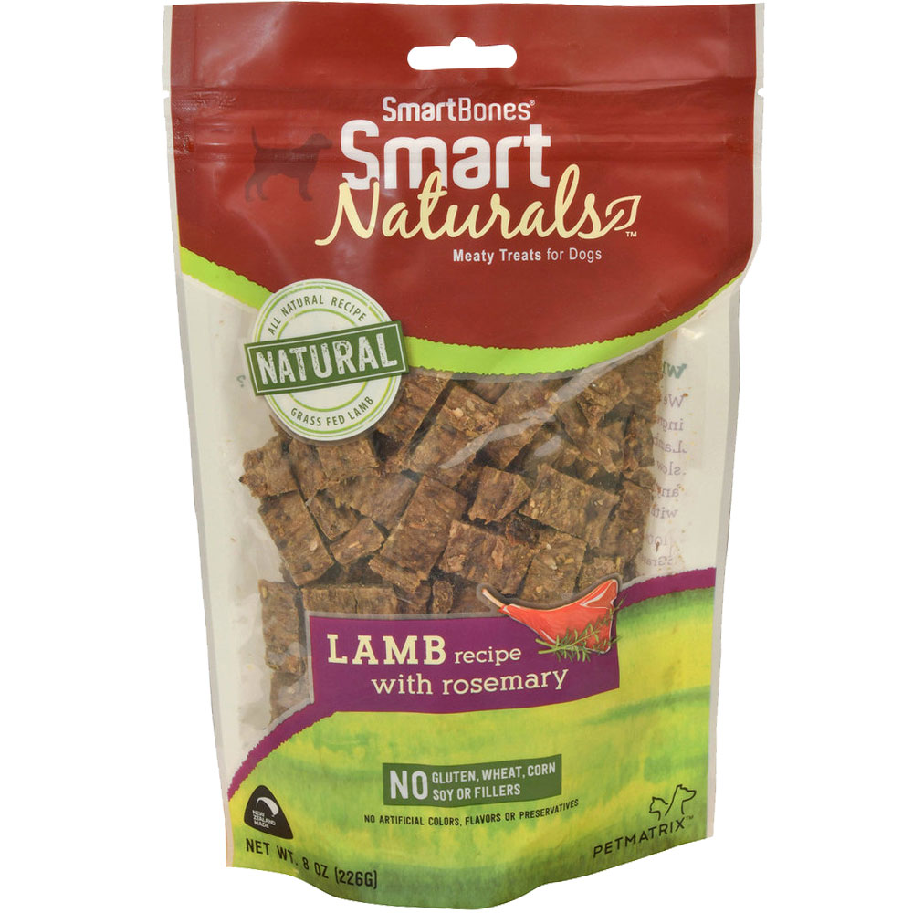 SmartBones Smart Naturals Meaty Dog Treats, Lamb, 8-oz