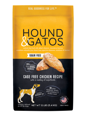Hound & Gatos Cage-Free Chicken Recipe Grain-Free Dry Dog Food