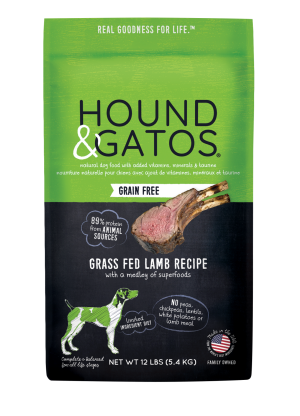 Hound & Gatos Grass-Fed Lamb Recipe Grain-Free Dry Dog Food