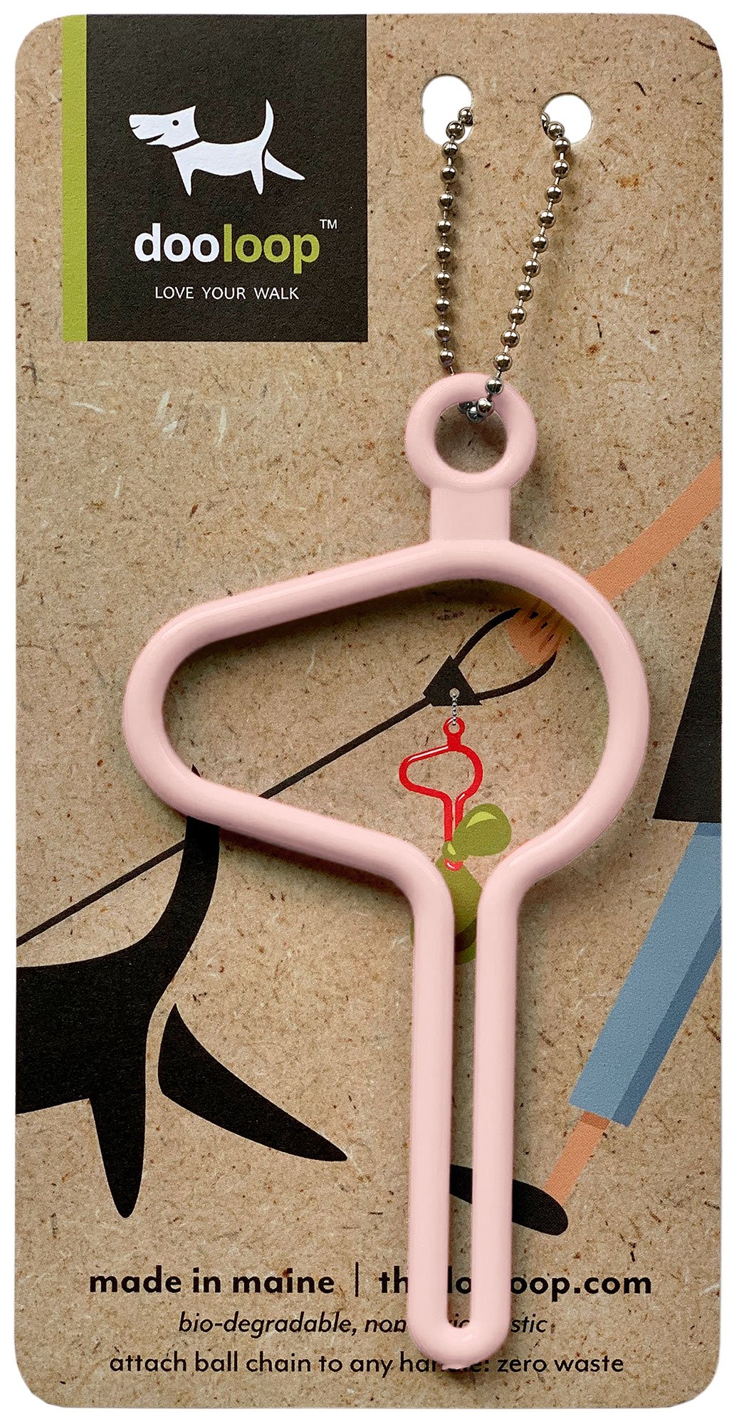 The Dooloop Singles Dog Leash Accessory, Milennial Pink
