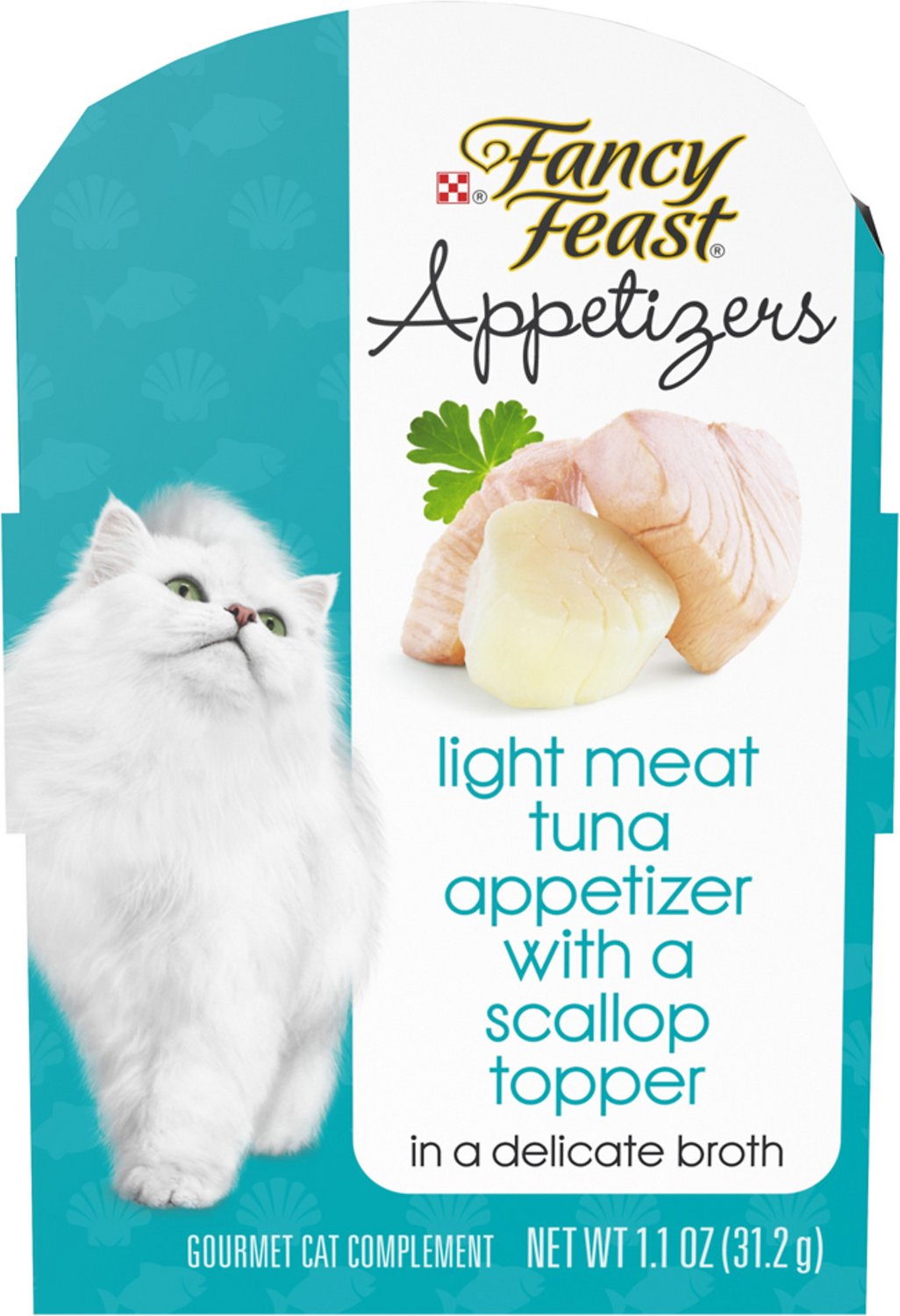 Fancy Feast Appetizers Light Meat Tuna with a Scallop Topper Cat Treats
