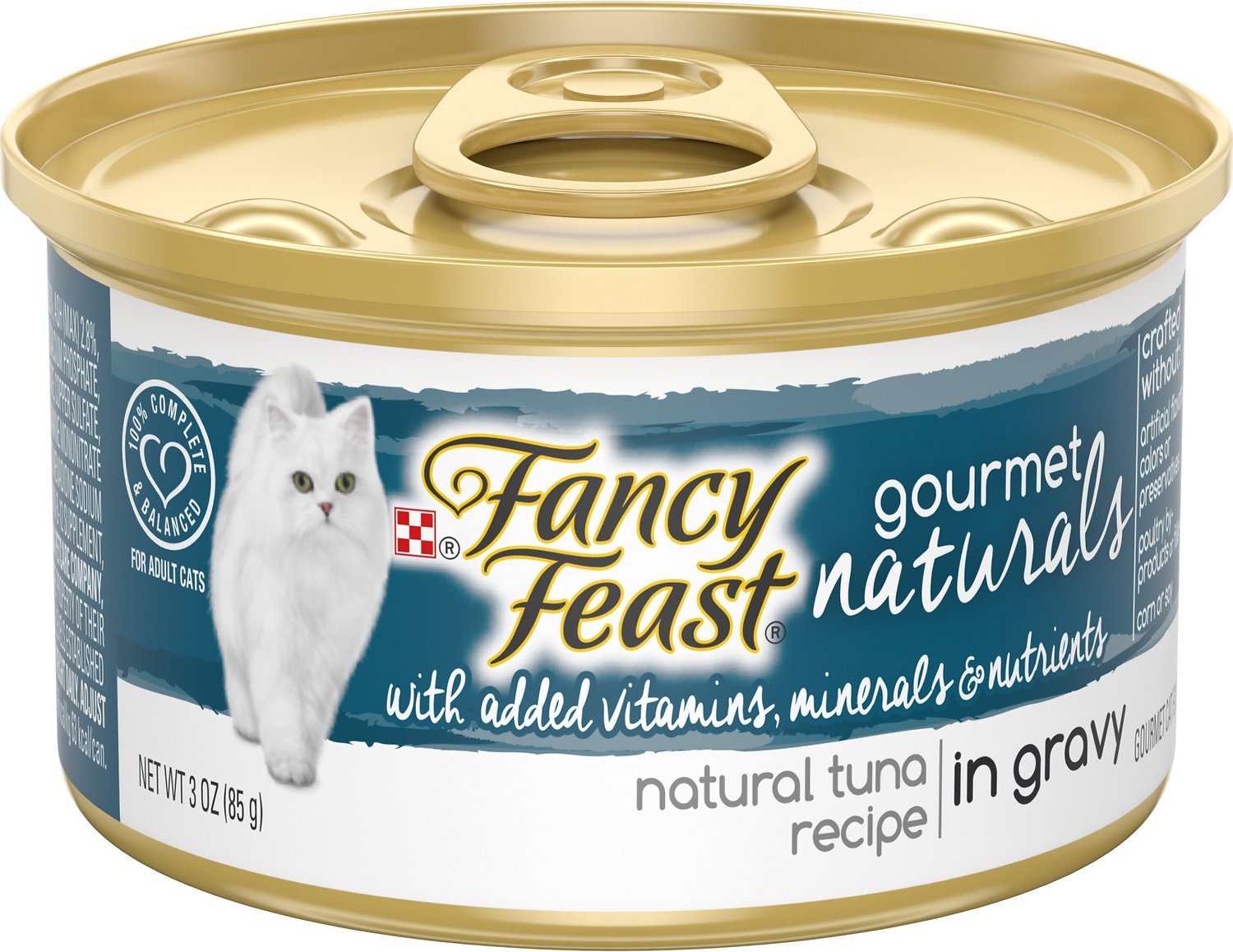 Fancy Feast Gourmet Naturals Tuna Recipe in Gravy Canned Cat Food