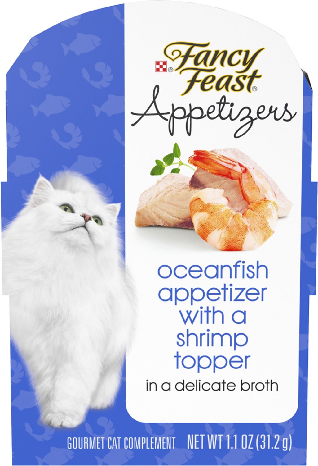 Fancy Feast Appetizers Oceanfish with a Shrimp Topper Cat Treats
