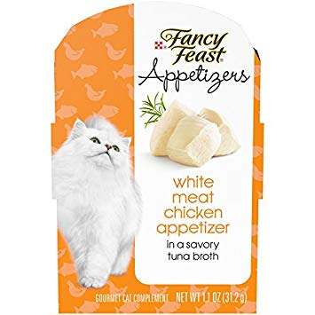 Fancy Feast Appetizers White Meat Chicken in a Tuna Broth Cat Treats