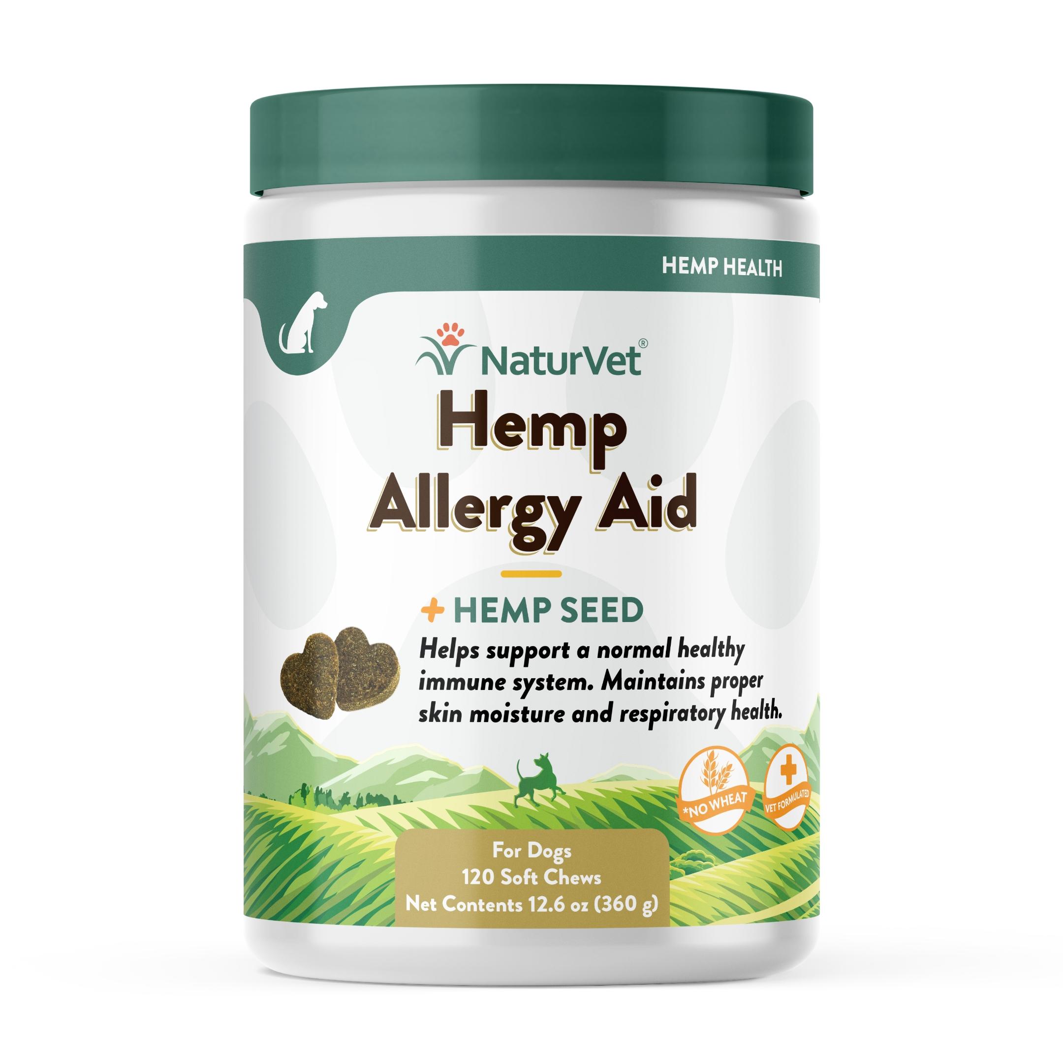 NaturVet H Allergy Aid Plus H Seed Soft Chews Cat Supplement, 120-count