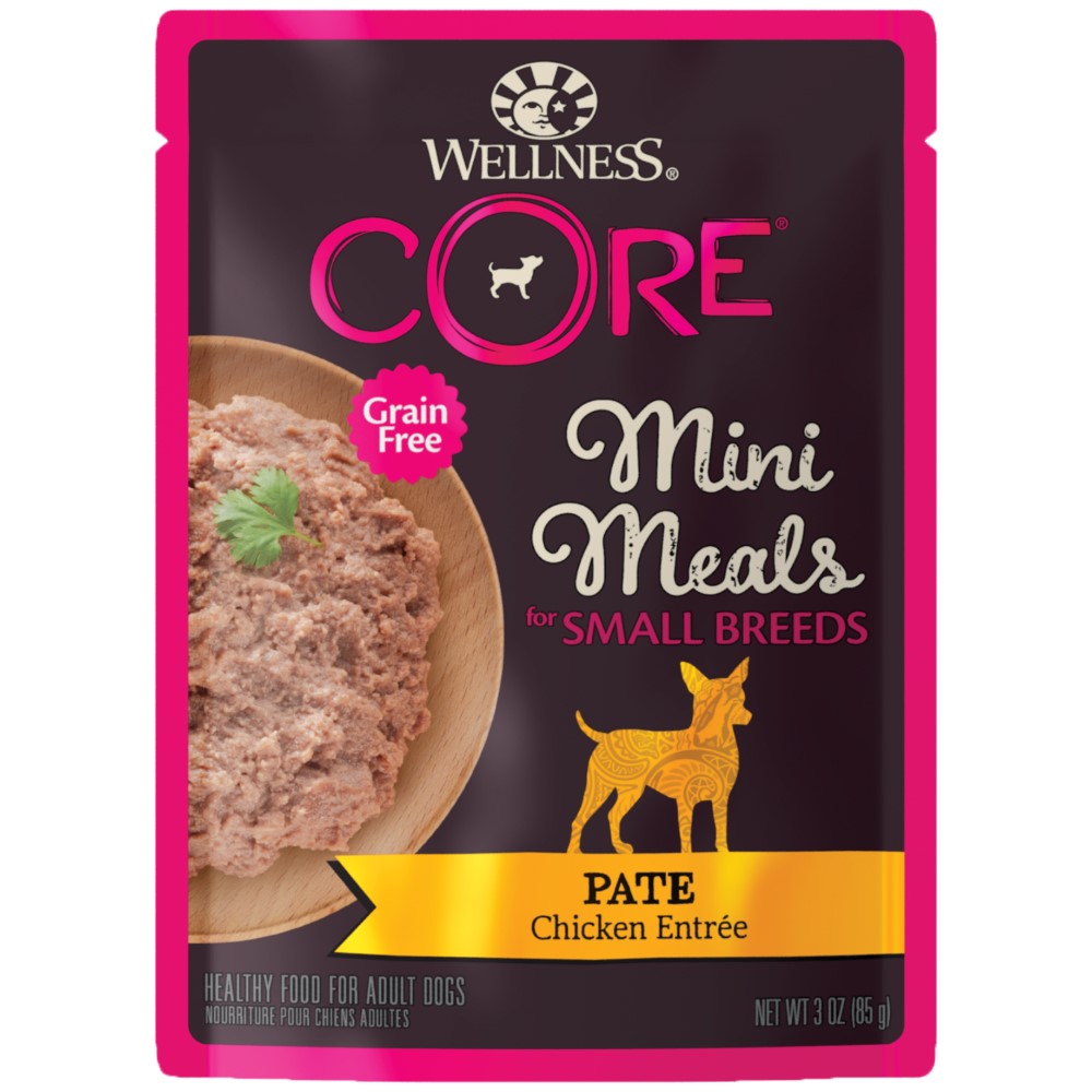 Wellness CORE Small Breed Mini Meals Pate Chicken Entree Wet Dog Food Pouch
