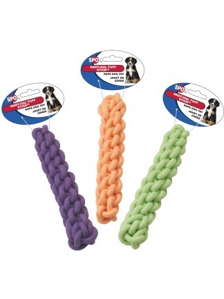 Ethical Pet Spot Knot-Ical Tuff Stick Dog Toy, 10-in