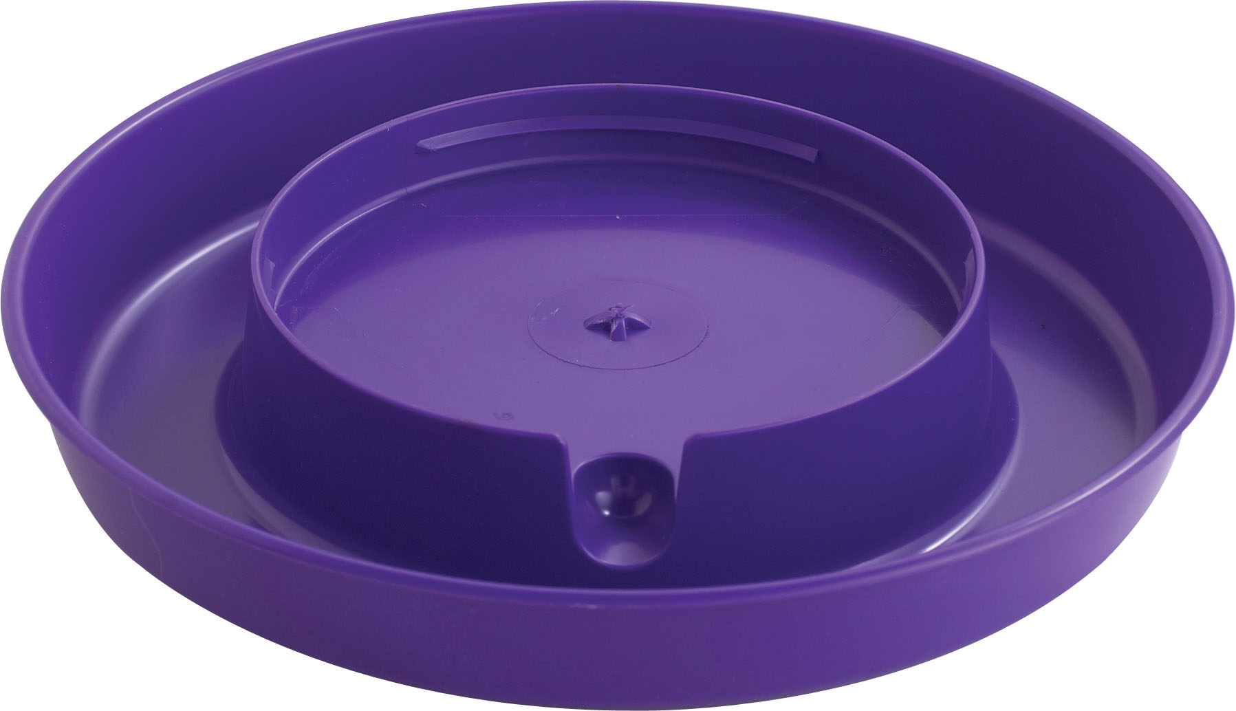 Miller Little Giant Screw-On Poultry Waterer Base, Purple, 1-gallon