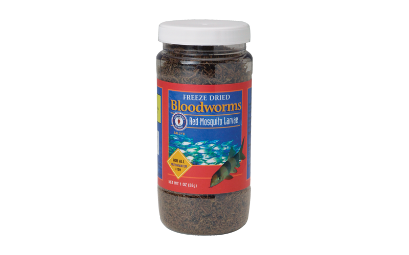 San Francisco Bay Brand Freeze-Dried Bloodworms, Red Mosquito Larvae Freshwater Fish Food, 1-oz