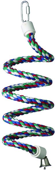 Super Bird Creations Rope Bungee Bird Perch, Color Varies