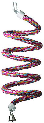 Super Bird Creations Rope Bungee Bird Perch, Color Varies, Large