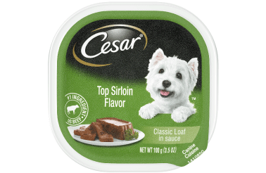 Cesar Classics Pate Top Sirloin Flavor Dog Food Trays