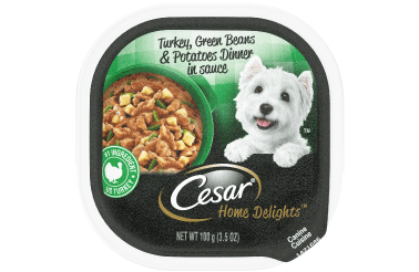 Cesar Home Delights Turkey, Green Beans, & Potatoes Dog Food Trays