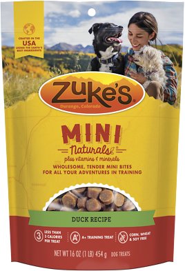 Zuke's Mini Naturals Duck Recipe Dog Treats, 1-lb