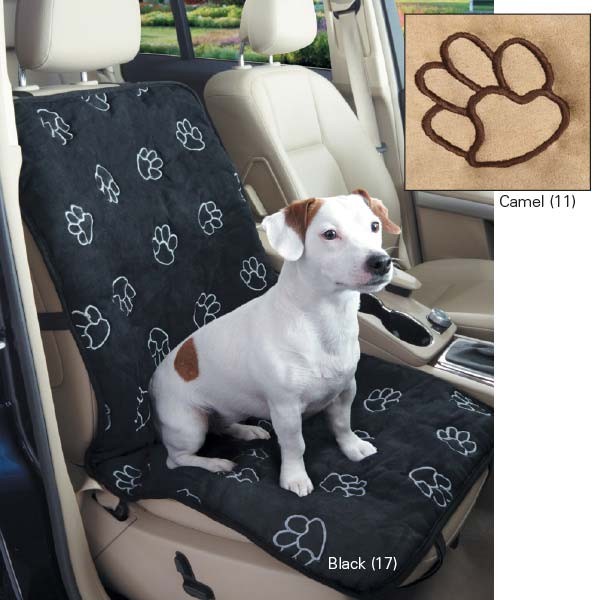 Cruising Companion Pawprint Single Seat Cover, Black