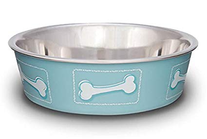 Loving Pets Coastal Bella Dog Bowl, Blue, Small