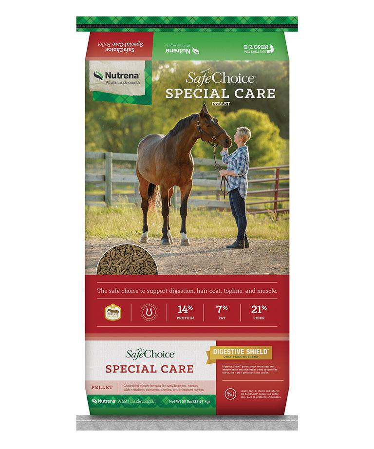 Nutrena SafeChoice Special Care Horse Feed, 50-lb